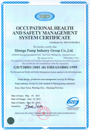 OHSAS18001:1999